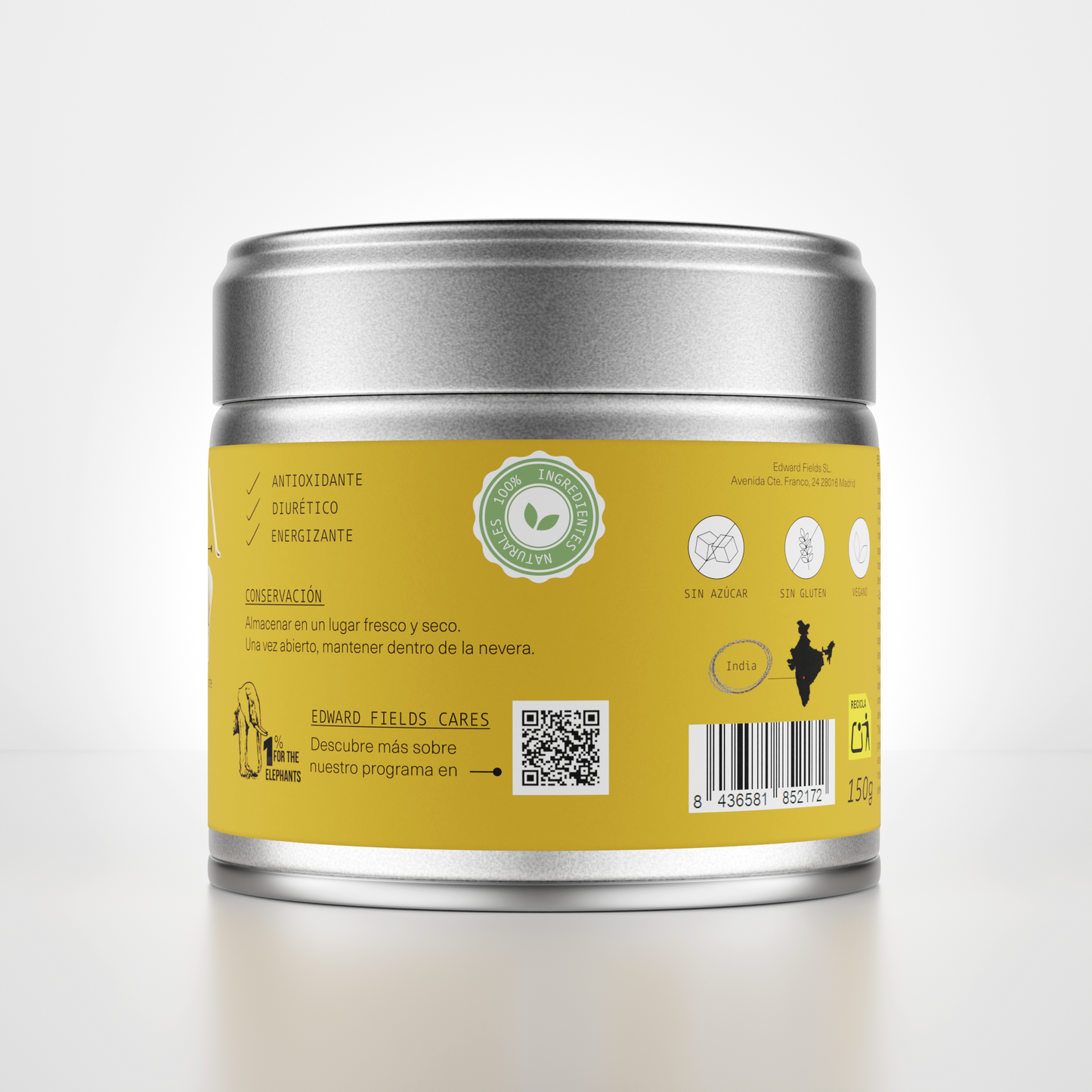 Chai Latte Premium en polvo 100% natural 150g